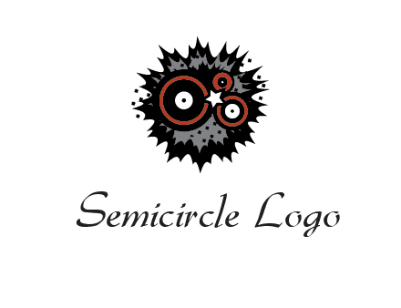 music logo with vinyls