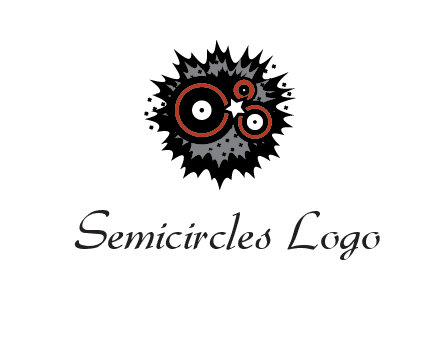 music logo with vinyls