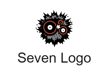 music logo with vinyls