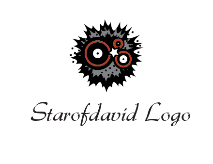 music logo with vinyls
