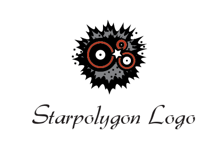 music logo with vinyls