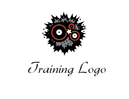 music logo with vinyls