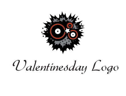 music logo with vinyls