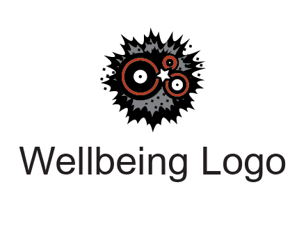music logo with vinyls