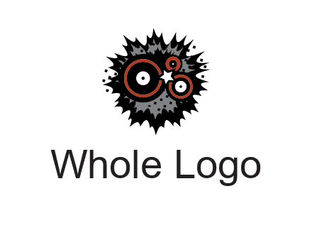 music logo with vinyls
