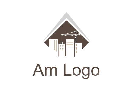 city skyline logo showing skyscrapers