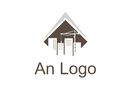 city skyline logo showing skyscrapers