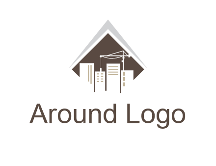 city skyline logo showing skyscrapers