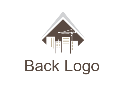 city skyline logo showing skyscrapers