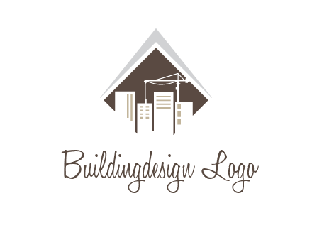 city skyline logo showing skyscrapers