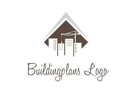 city skyline logo showing skyscrapers