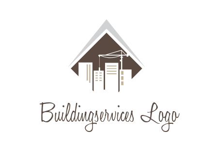 city skyline logo showing skyscrapers
