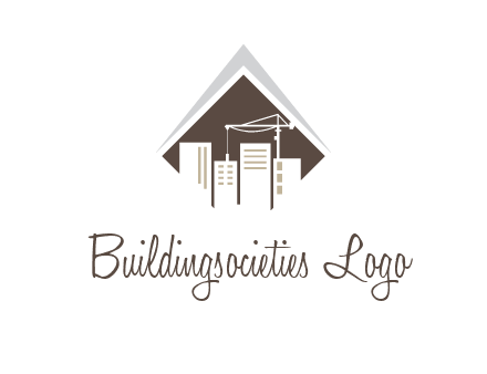 city skyline logo showing skyscrapers