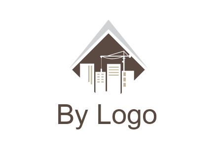 city skyline logo showing skyscrapers