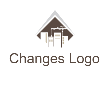 city skyline logo showing skyscrapers