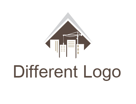 city skyline logo showing skyscrapers