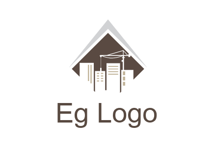 city skyline logo showing skyscrapers