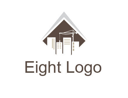 city skyline logo showing skyscrapers