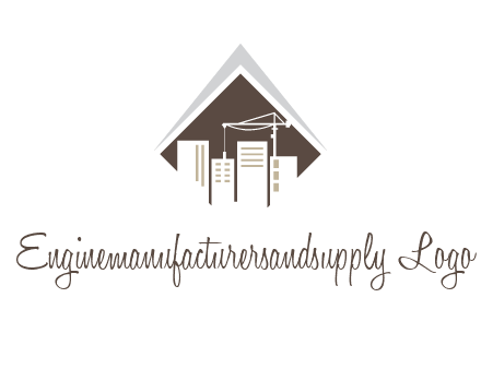 city skyline logo showing skyscrapers