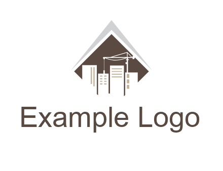 city skyline logo showing skyscrapers
