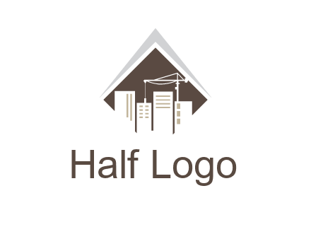 city skyline logo showing skyscrapers