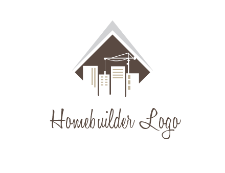 city skyline logo showing skyscrapers