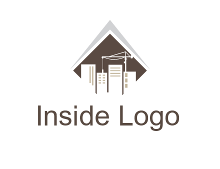 city skyline logo showing skyscrapers