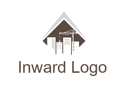 city skyline logo showing skyscrapers