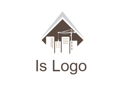 city skyline logo showing skyscrapers