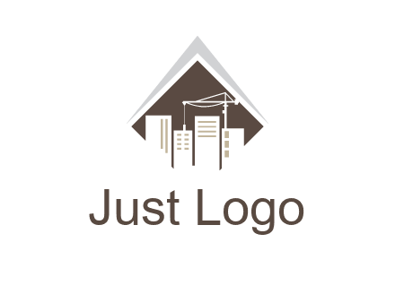 city skyline logo showing skyscrapers