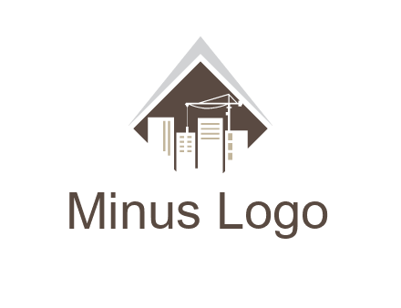 city skyline logo showing skyscrapers