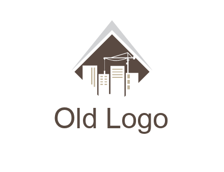 city skyline logo showing skyscrapers