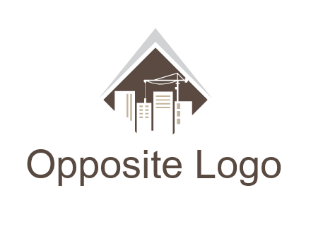 city skyline logo showing skyscrapers