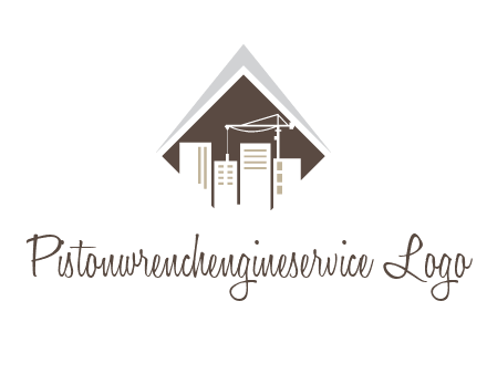 city skyline logo showing skyscrapers