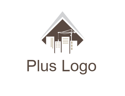 city skyline logo showing skyscrapers