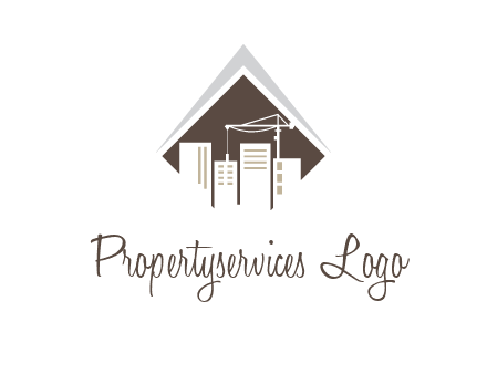city skyline logo showing skyscrapers