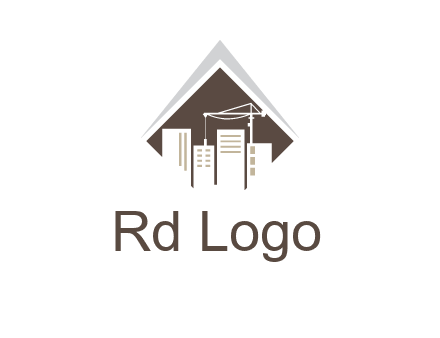 city skyline logo showing skyscrapers
