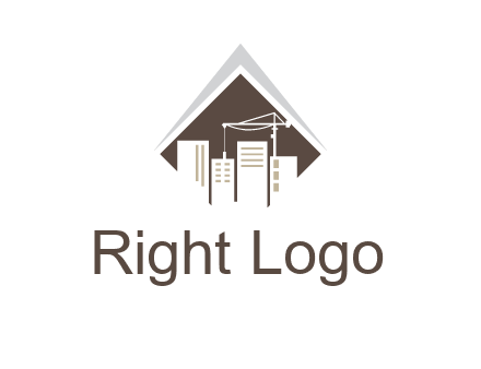city skyline logo showing skyscrapers