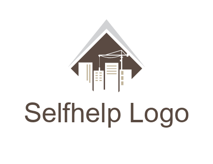 city skyline logo showing skyscrapers