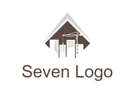 city skyline logo showing skyscrapers