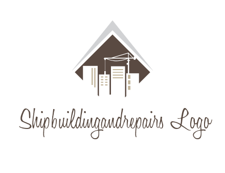 city skyline logo showing skyscrapers