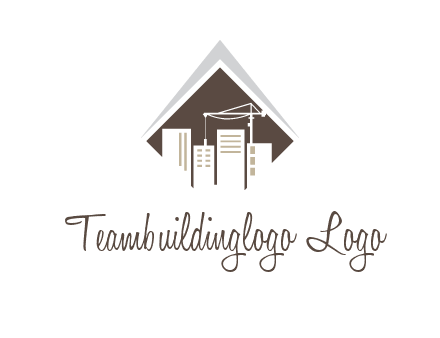 city skyline logo showing skyscrapers