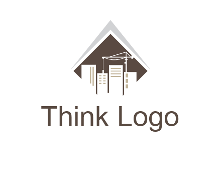 city skyline logo showing skyscrapers