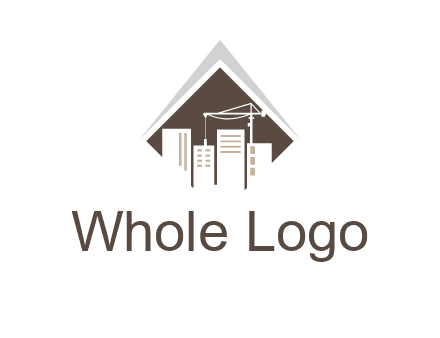 city skyline logo showing skyscrapers
