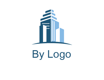 outline of skyscrapers logo