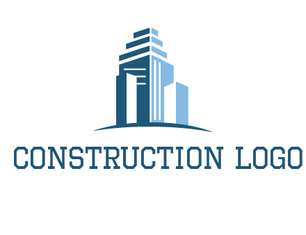 outline of skyscrapers logo