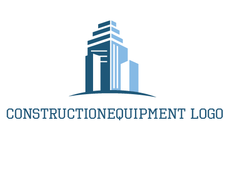 outline of skyscrapers logo