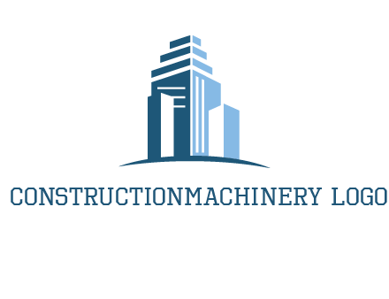 outline of skyscrapers logo