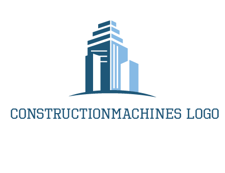 outline of skyscrapers logo