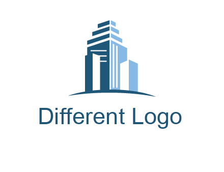 outline of skyscrapers logo